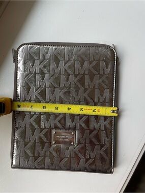 Michael Kors Metallic Bronze MK Logo Tablet Sleeve